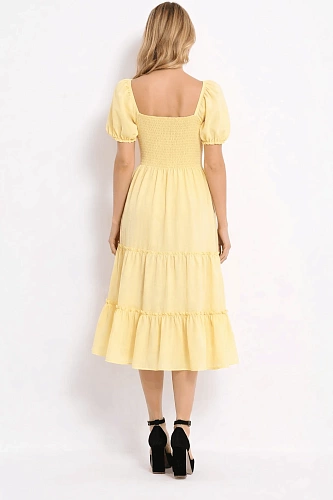 FashionWave SELF STRIPE RUFFLE DRESS FashionWave SELF STRIPE RUFFLE DRESS