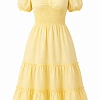 FashionWave SELF STRIPE RUFFLE DRESS FashionWave SELF STRIPE RUFFLE DRESS
