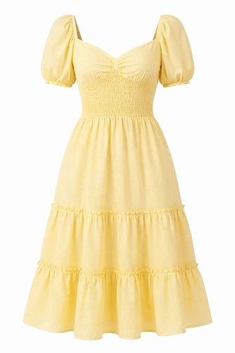FashionWave SELF STRIPE RUFFLE DRESS FashionWave SELF STRIPE RUFFLE DRESS